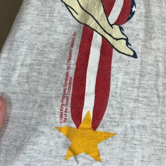 ✨ Vintage Tultex Gray Betty Boop Single Stitch Shirt XL Made in USA 90s - Picture 5 of 13